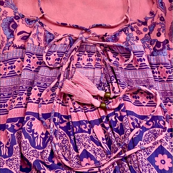 🌺🎉HP🎉🌺 Spell & The Gypsy Journey Strappy Maxi Dress Mulberry - Picture 15 of 16